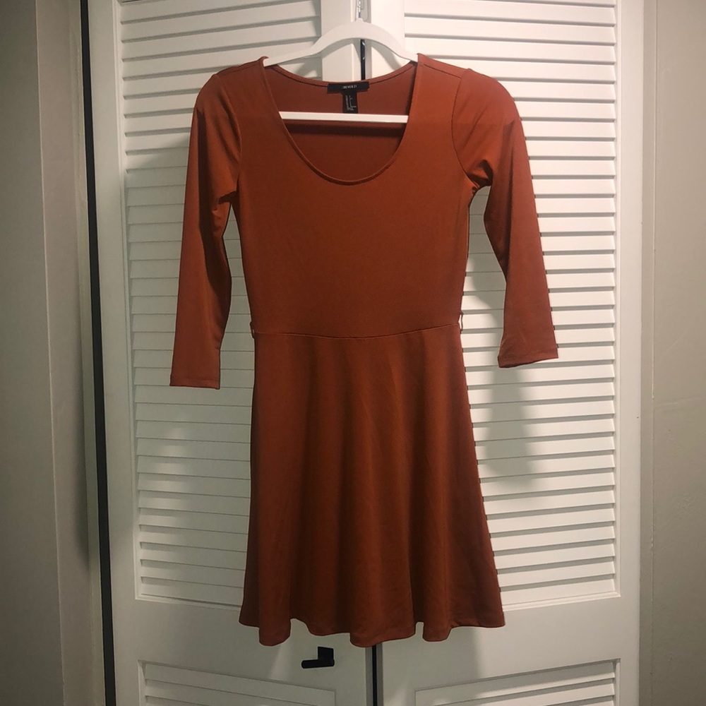 Burnt orange dress